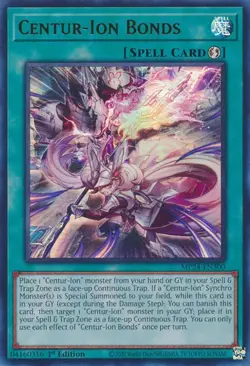 Yu-Gi-Oh! Centur-Ion Bonds Ultra Rare MP24-EN300 NM - Image 1