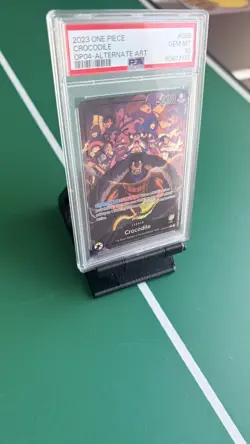 2023 ONE PIECE OP04-KINGDOMS OF INTRIGUE ALTERNATE ART #058 CROCODILE PSA 10 - Image 2