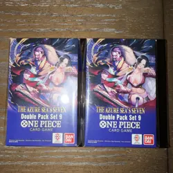 One Piece TCG OP-14 Azure Sea's Seven Double Pack Set Vol.9 DP-09 Lot of 2 New - Image 1