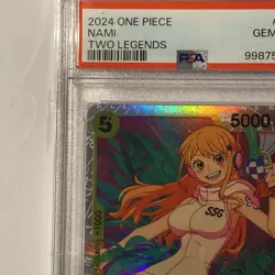 2024 One Piece ENGLISH NAMI OP08 106 SR Two Legends PSA 10 Gem Mint! - Image 2