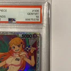 2024 One Piece ENGLISH NAMI OP08 106 SR Two Legends PSA 10 Gem Mint! - Image 3