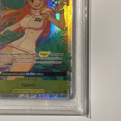 2024 One Piece ENGLISH NAMI OP08 106 SR Two Legends PSA 10 Gem Mint! - Image 4