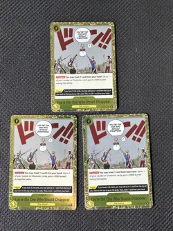 You're The One Who Should Disappear Set Of 3 Optcg One Piece Card - Image 1