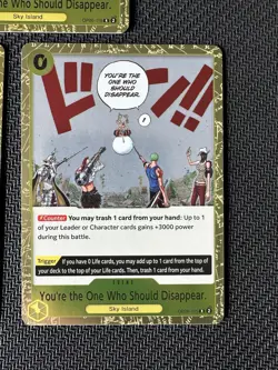 You're The One Who Should Disappear Set Of 3 Optcg One Piece Card - Image 2