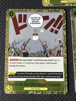 You're The One Who Should Disappear Set Of 3 Optcg One Piece Card - Image 3