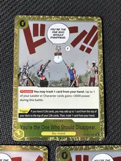 You're The One Who Should Disappear Set Of 3 Optcg One Piece Card - Image 4