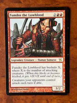 Fumiko the Lowblood MTG Magic the Gathering Card LP Lightly Played BOK - Image 1