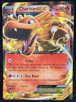 Charizard EX XY - Flashfire 11/106 - Pokemon TCG Card - NM - Image 1
