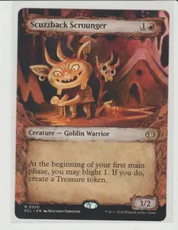 Scuzzback Scrounger - Showcase Rare MtG Card ECL 320 - Image 1