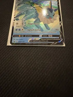 Vaporeon V Holographic Black Star Promo Holo Pokemon Card SWSH150 - Image 3