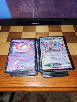 alot of 5$ cards Around 200 Pokemon Ex Cards Textured ultra rares as well - Image 1