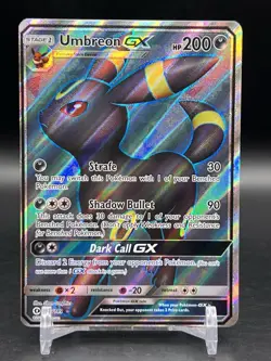 Umbreon GX Full Art Ultra Rare Holo Card 142/149 Sun & Moon Base Set NM - Image 1
