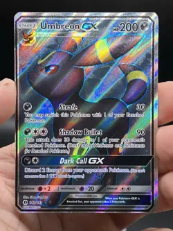 Umbreon GX Full Art Ultra Rare Holo Card 142/149 Sun & Moon Base Set NM - Image 3