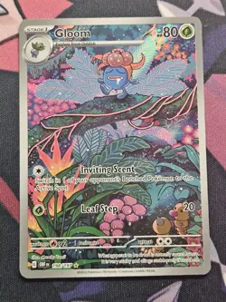 Pokemon TCG #198/197 Gloom Holo SV03: Obsidian Flames NM Card - Image 1
