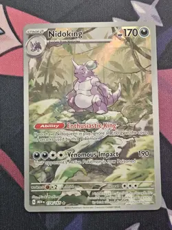 Pokemon TCG Nidoking Scarlet & Violet 151 Illustration Rare Card 174/165 NM - Image 1