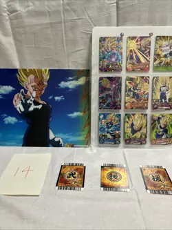Dragon Ball Super Saiyan Vegeta Clear File & 9-Pocket Card Display Set Japan - Image 2