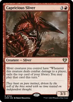 Capricious Sliver - Commander Masters | MTG Card - Image 1
