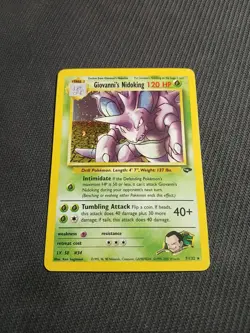 Pokemon TCG Giovanni's Nidoking Gym Challenge Holo Card 7/132 - Lightly Played - Image 1