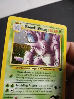 Pokemon TCG Giovanni's Nidoking Gym Challenge Holo Card 7/132 - Lightly Played - Image 4