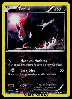 Zorua 89/162 Reverse Holo - XY - BREAKthrough Pokemon Card [Near Mint] - Image 1