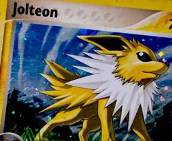 Pokemon Card - Jolteon 003/017 - Pop Series 3 - Holo - MP - Full Swirl 🌀 - Image 3