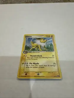 Pokemon Card - Jolteon 003/017 - Pop Series 3 - Holo - MP - Full Swirl 🌀 - Image 4