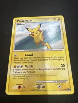 Pokemon Card- Pikachu 015/017 - Pop Series 9 Regular - MP - Image 1