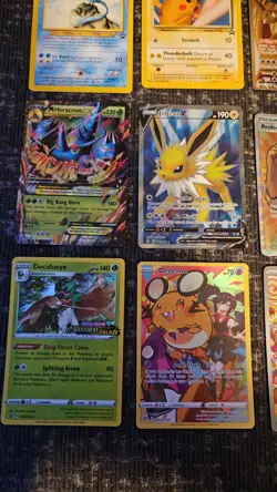 Pokemon 12 Card Lot. Rare Black Star Promo Articuno And Pikachu. Full Arts. Mega - Image 4
