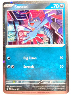 Pokemon Sneazel Cosmos Holo (Black Star Promo)+ FREE extra Rare card! - Image 1