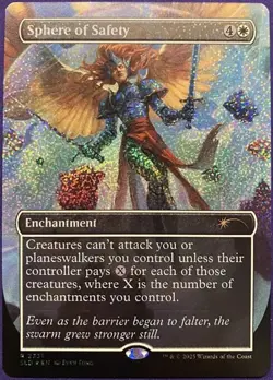 Sphere of Safety - Confetti Foil Extended Art SLD NM MTG - Image 1