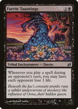 Faerie Tauntings 1x MtG Lorwyn PLAYED - Image 1
