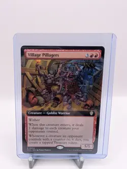 Village Pillagers #34 (Extended Art) Regular Lorwyn Eclipsed Magic the Gathering - Image 1
