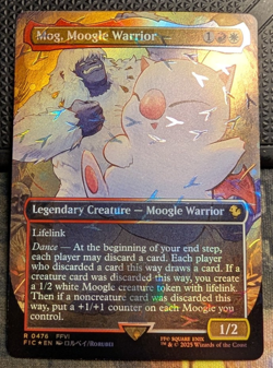 MOG, MOOGLE WARRIOR Chocobo Track Foil - Final Fantasy MTG Magic: the Gathering - Image 1
