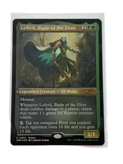 MTG Magic: The Gathering Lathril, Blade of the Elves ETCHED FOIL NM 2 PRM - Image 1