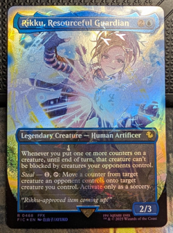 RIKKU, RESOURCEFUL GUARDIAN Chocobo Track Foil - Final Fantasy MTG Magic - Image 1