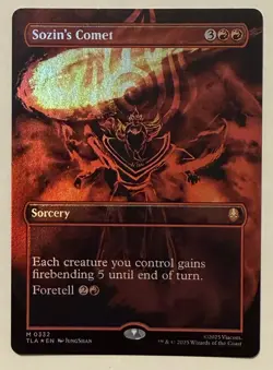 Sozin's Comet Borderless Foil - Mythic - Avatar: The Last Airbender MTG - Image 1