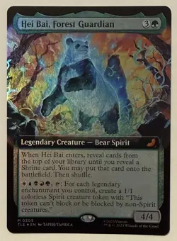 Hei Bai, Forest Guardian Extended Art Foil - Avatar: The Last Airbender MTG - Image 1