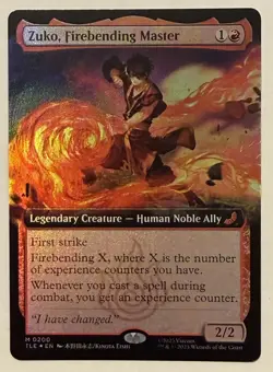 Zuko, Firebending Master Extended Art Foil - Avatar: The Last Airbender MTG - Image 1