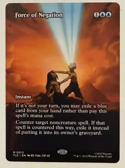 Force of Negation Borderless - Avatar: The Last Airbender: Eternal-Legal MTG - Image 1