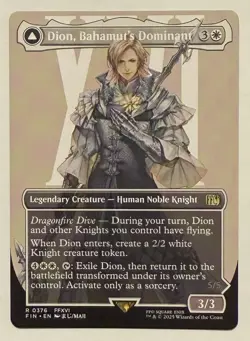 Dion, Bahamut's Dominant Borderless - Final Fantasy MTG - Image 1