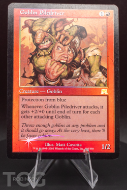 Goblin Piledriver: 2002 Magic the Gathering - Onslaught Foil - Image 1
