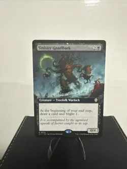 Sinister Gnarlbark (Extended Art) Commander: Lorwyn Eclipsed Regular - Image 1