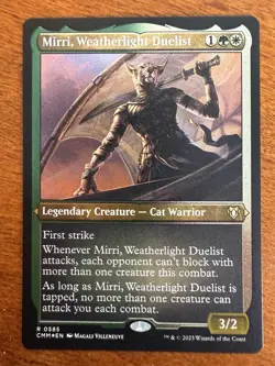 Mirri, Weatherlight Duelist Foil Etched MTG Commander Masters NM-M 585 - Image 1