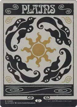 Plains (#888) - Rainbow Foil Extended Art SLD NM MTG - Image 1