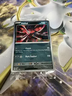 Pokemon Yveltal 088/132 Mega Evolution Stamp Promo Cards - Image 2