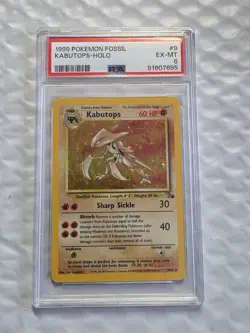 Kabutops 9/62 Fossil Holo - PSA Graded 6 - Pokemon - Image 1