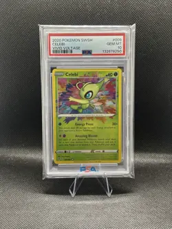 Pokemon Amazing Rare PSA 10 Sequential SET Rayquaza, Celebi, Zamazenta - Image 2