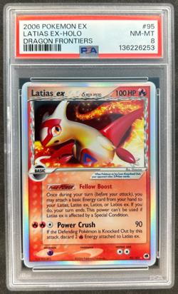 2006 Pokemon Latias EX Holo Foil Dragon Frontiers 95/101 PSA 8 Fresh Grade - Image 1