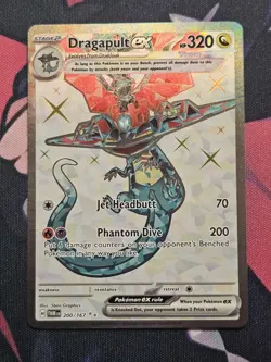 Pokemon Trading Card TCG Dragapult EX Art Holo 200/167 NM - Image 1