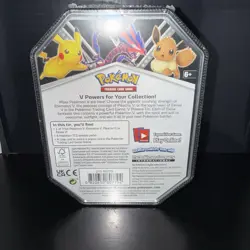 Nintendo Pokemon V Powers Tin Trading Card Game EeveeV - Eevee Tin 820650807794 - Image 2